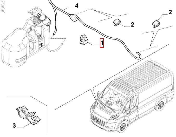 undefined FIAT GROUP - klemmetje RUITENSPROEIERSLANG - 1356261080 