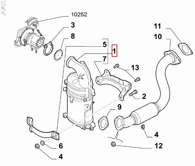 FIAT GROUP - KATALYSATOR - 1374349080