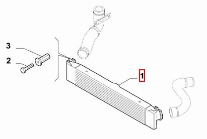 FIAT GROUP - WARMTEWISSELAAR (INTERCOOLER) - 1382428080