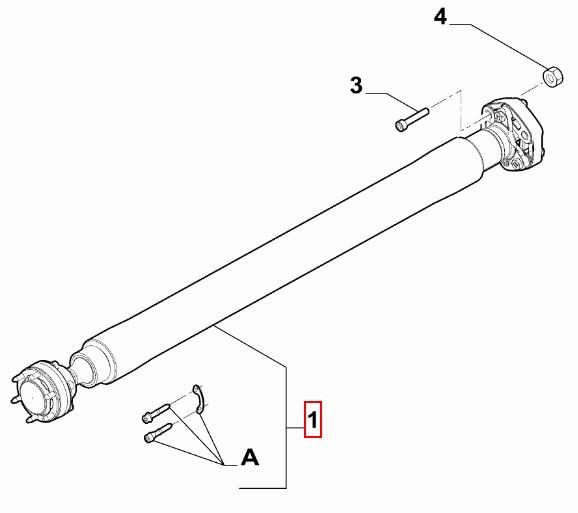 FIAT GROUP - ARBRE DE TRANSMIS- - 46340800