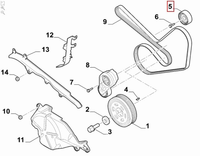undefined FIAT GROUP - FIXED TIGHTENER - 50045669 