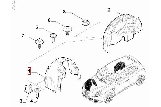 undefined FIAT GROUP - WIELKUIP LINKS VOOR - 50513413 