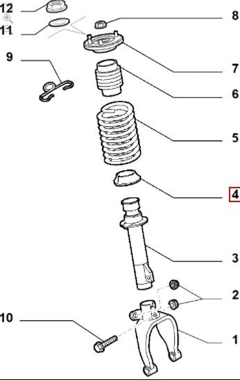 FIAT GROUP - SUSPENSION STRUT RING - 50515170