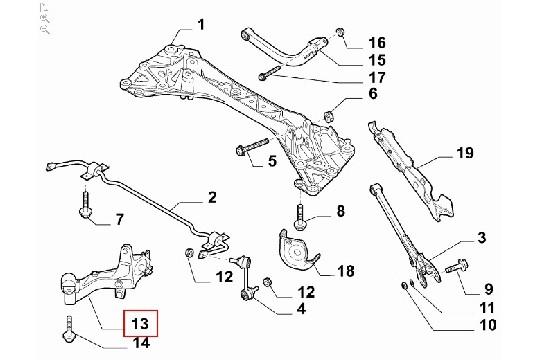 FIAT GROUP - 50518715 - SCHWINGARM