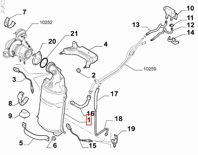 FIAT GROUP - 50525613 - KATALYSATOR ABGASSYSTEM