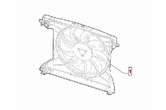 FIAT GROUP - ELEKTRISCHE VENTILATOR - 50558619