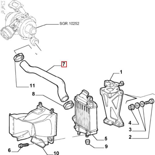 undefined FIAT GROUP - MANCHON FLEXIBLE - 51709470 
