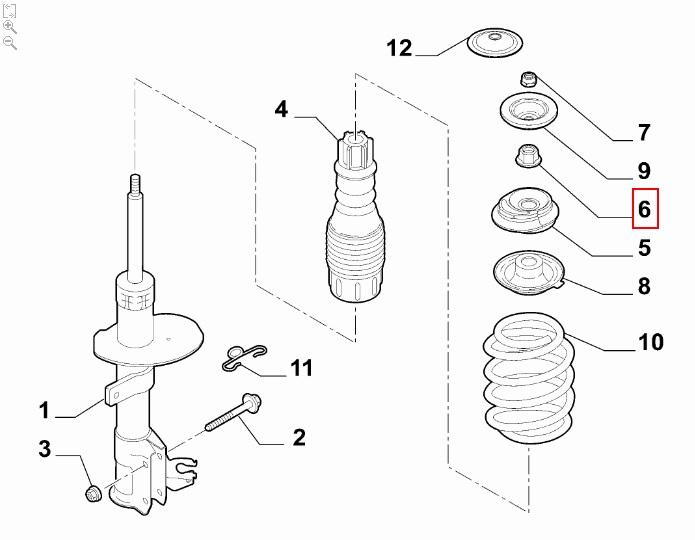 undefined FIAT GROUP - FIAT 500/ ABARTH 500, MOER ORIGINEEL PER STUK - 51857579 