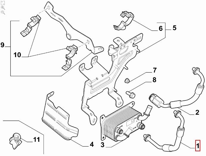 FIAT GROUP - OIL COOLER PIPE - 52116106