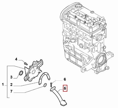 FIAT GROUP - AANZUIGBUIS OLIEPOMP - 55211280