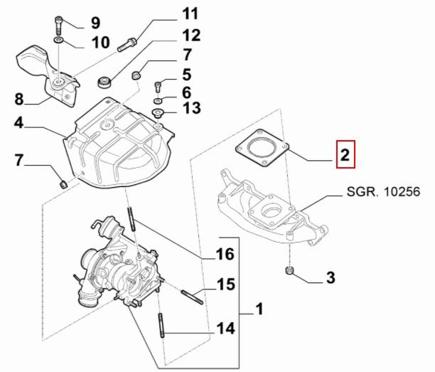 undefined FIAT GROUP - SEALING GASKET - 55240963 