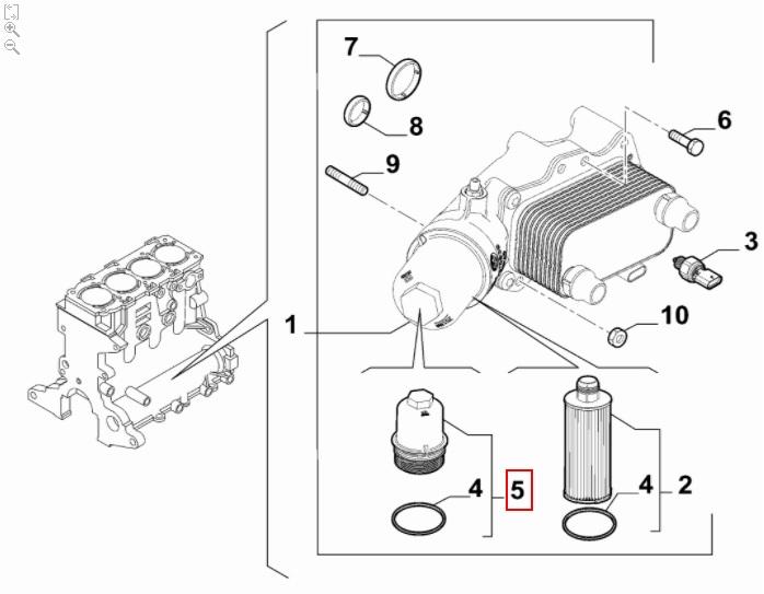 FIAT GROUP - COUVERCLE - 55270841