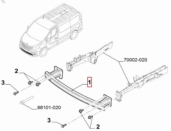 undefined FIAT GROUP - BUMPERBALK VOORZIJDE - 6000618400 