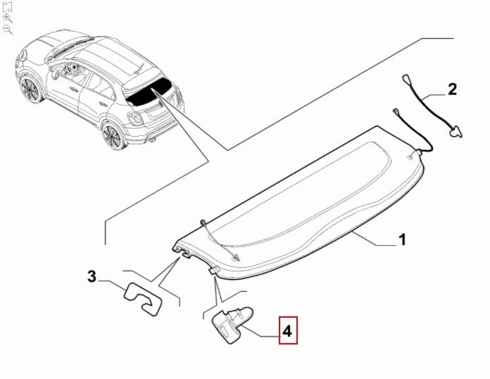 FIAT GROUP - BEUGEL HOEDENPLANK RECHTS - 6000625494