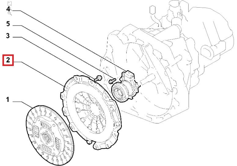 undefined FIAT GROUP - CLUTCH PRESSURE - 71768777 