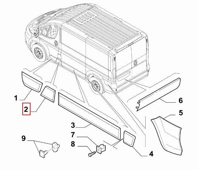 FIAT GROUP - MOULDING - 735422945