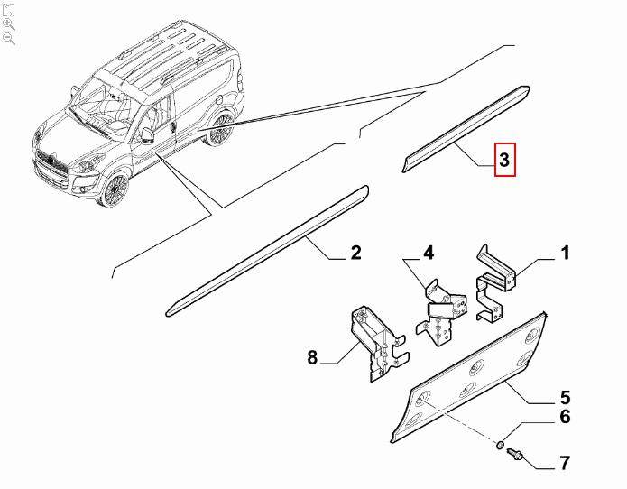 FIAT GROUP - 735497897 - ZIERLEISTE