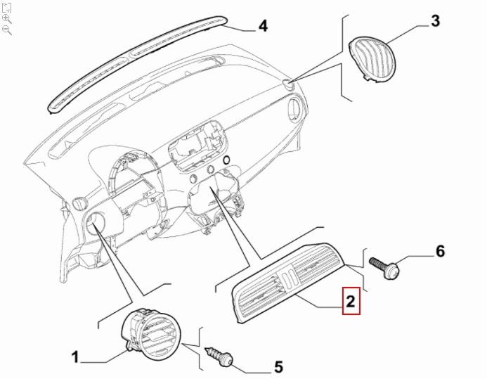FIAT GROUP - ROOSTER DASHBOARD 500 GT -'15 - 735527063