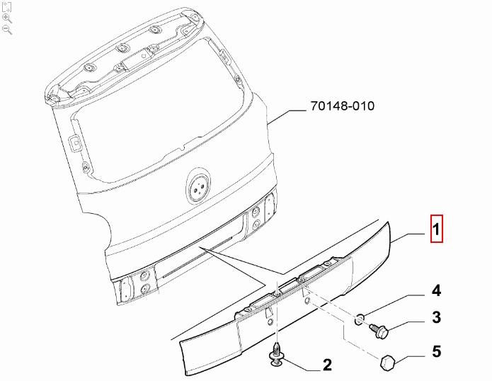 FIAT GROUP - 735558459 - KENNZEICHENHALTER