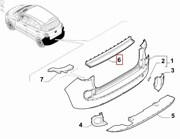 FIAT GROUP - MOULURE - 735559355