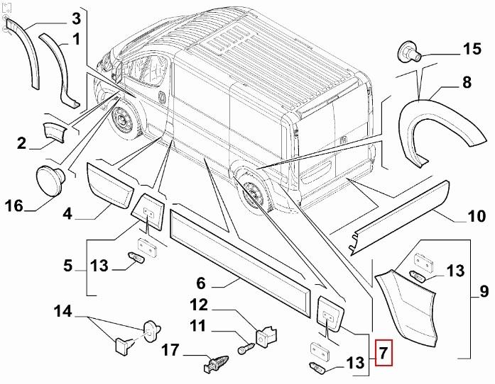 FIAT GROUP - MOULDING - 735775463