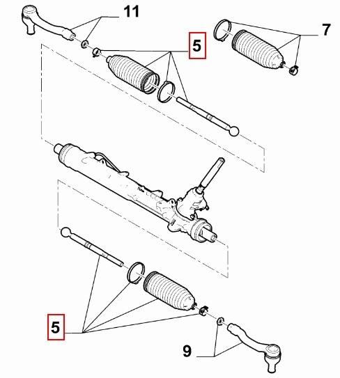 FIAT GROUP - KIT BIELLE - 9820340280