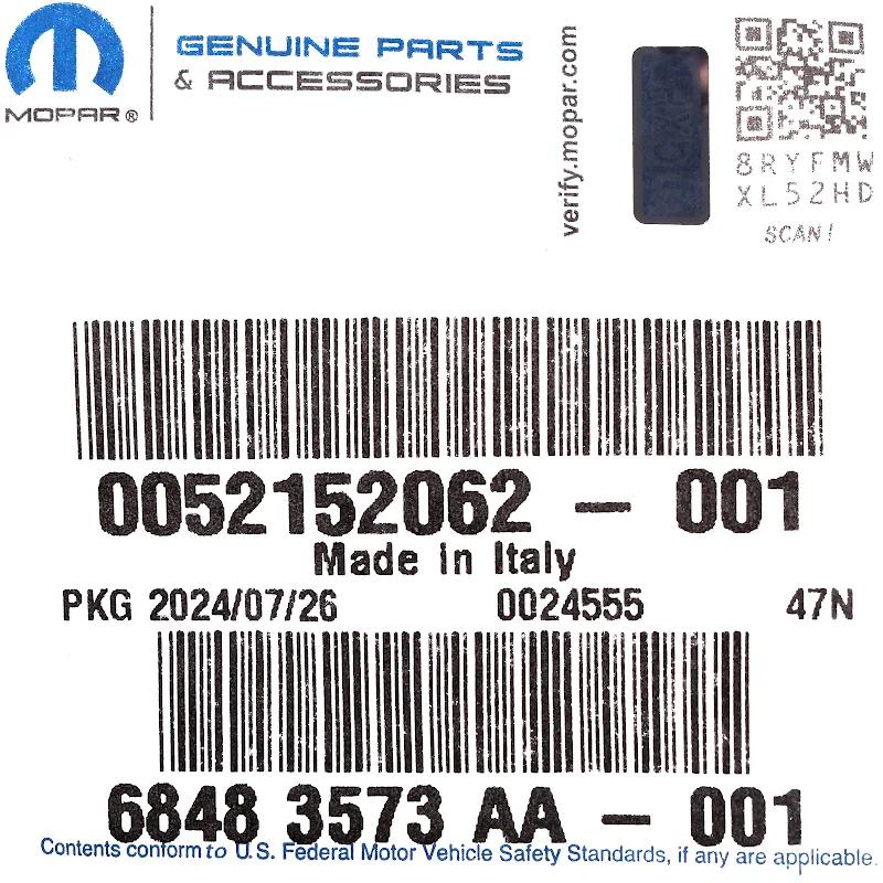 Front FIAT GROUP - BESCHERMPLAAT - 52152062