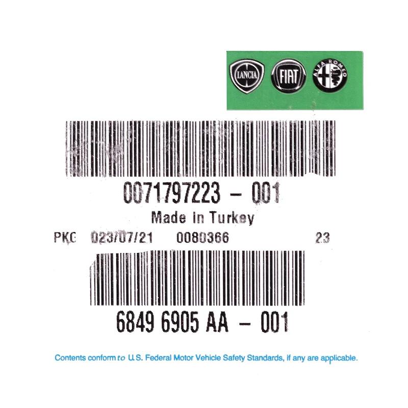 Front FIAT GROUP - REMANUFACTURED INJECTOR - 71798326