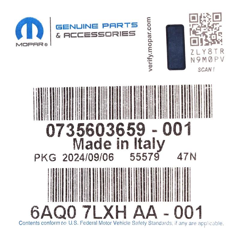 Front FIAT GROUP - REAR LEFT DOOR TRIM, BLACK - 735603659 