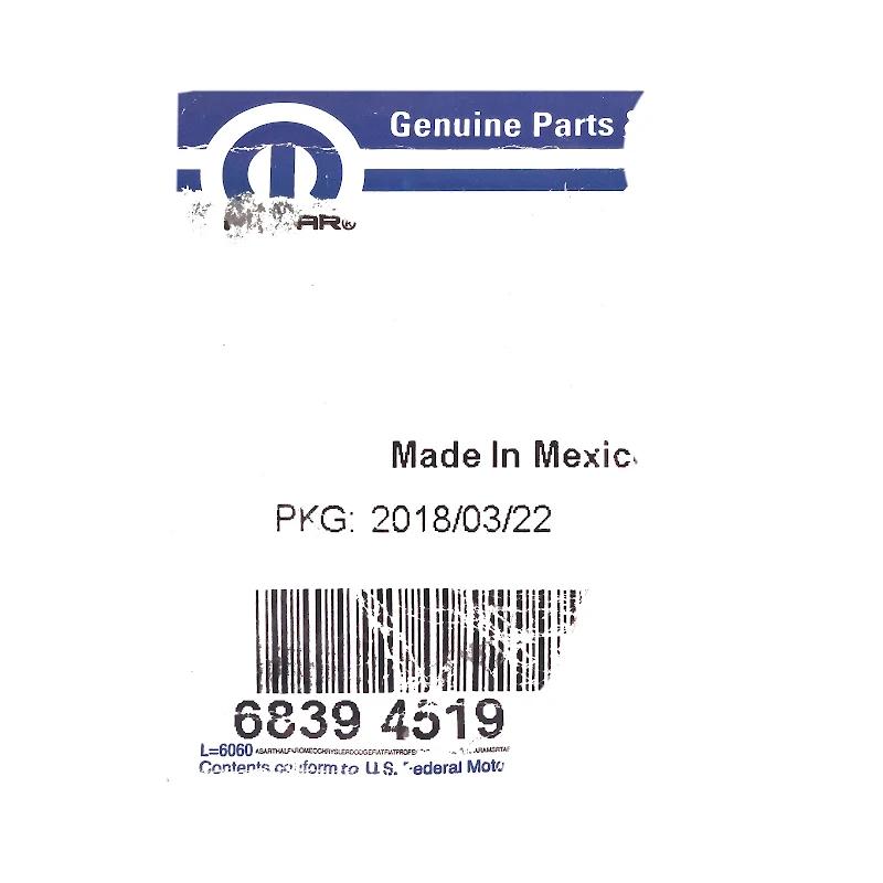 Front FIAT GROUP - FOLDING TOP - K68394519AA