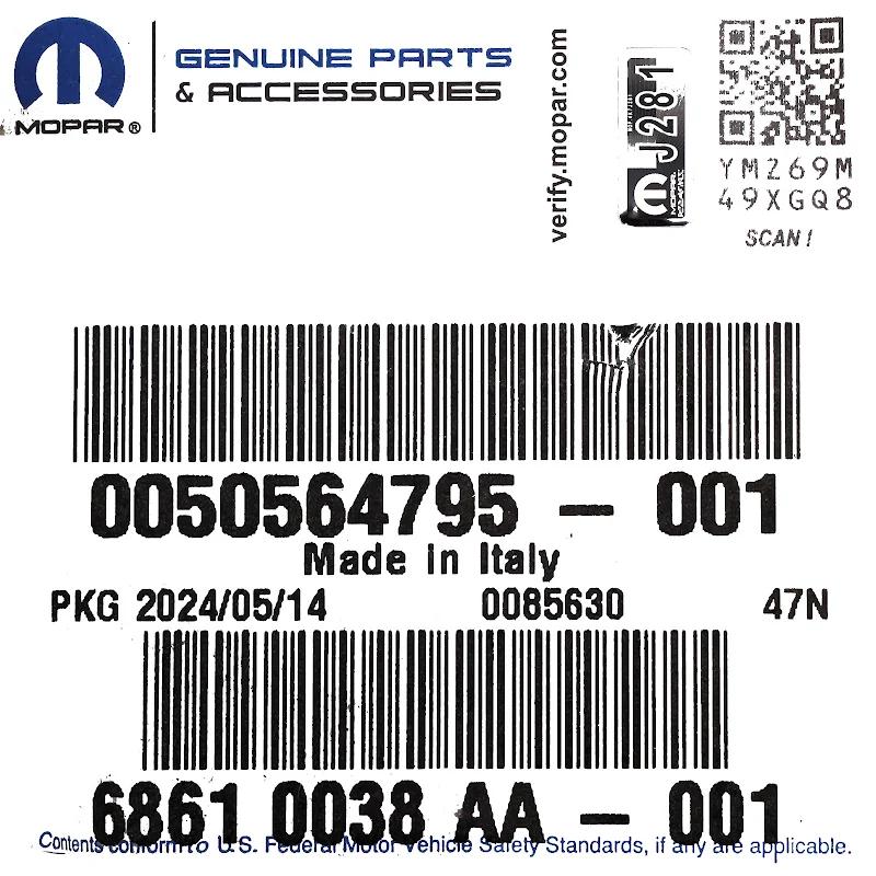 Front FIAT GROUP - CROSSRAIL - K68610038AA 