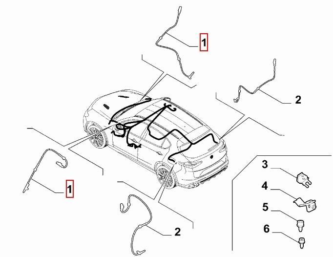 undefined FIAT GROUP - ABS SENSOR VOORZIJDE L/R - K68639547AA 