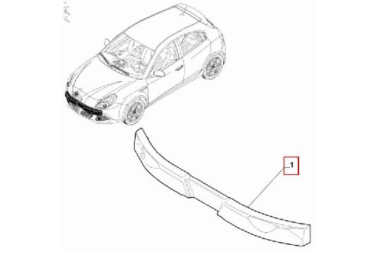 undefined FIAT GROUP - BUMPERFOAM VOORZIJDE GIULIETTA - 50559366 