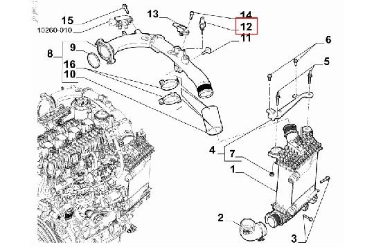 undefined FIAT GROUP - CAPTEUR - 55284541 