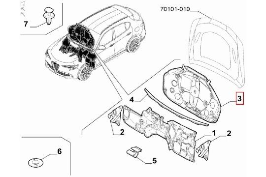 undefined FIAT GROUP - ISOLATIE MOTORKAP STELVIO - 50559464 