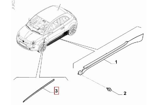 FIAT GROUP - MOULDING - 52138998