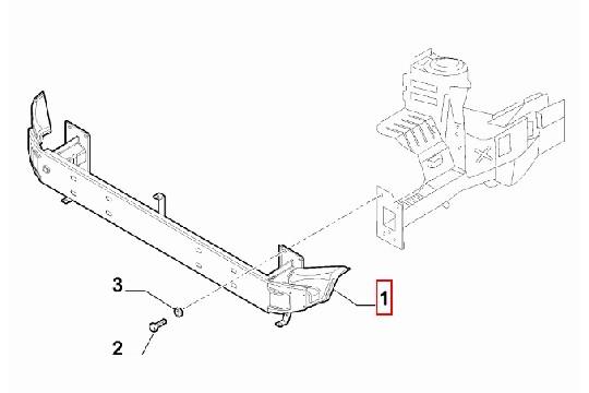 undefined FIAT GROUP - BUMPERBALK VOORZIJDE - 46858184 