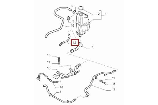 undefined FIAT GROUP - HOSE, RADIATOR - 50518111 