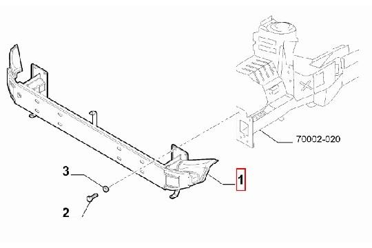 undefined FIAT GROUP - bumperbalk VOORZIJDE - 1378549080 