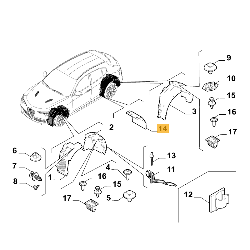 undefined FIAT GROUP - BESCHERMING RECHTERKANT - 670156981 