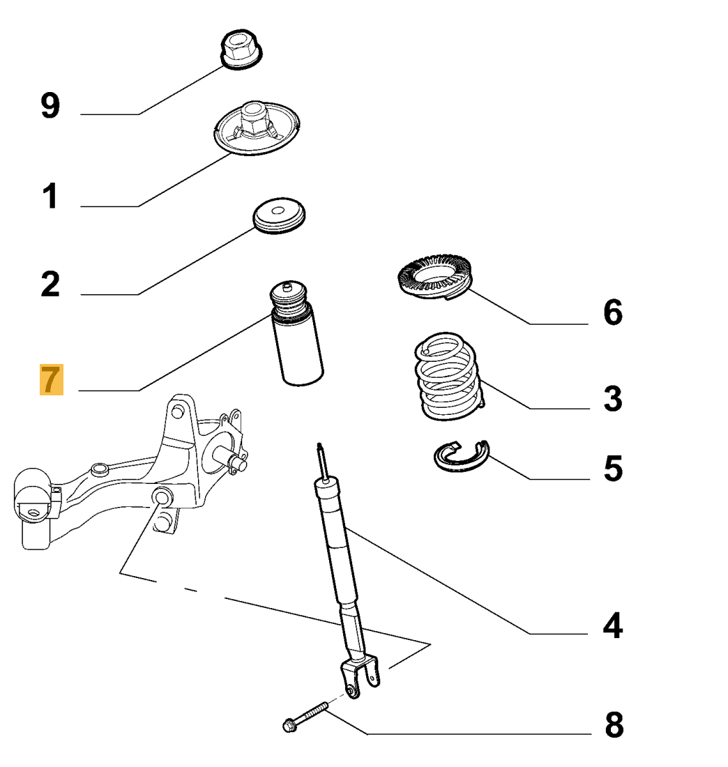 FIAT GROUP - AFSCHERMING - 50520206