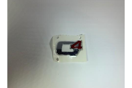 undefined FIAT GROUP - EMBLEM Q4 CHROME/RED STELVIO - 50535716 