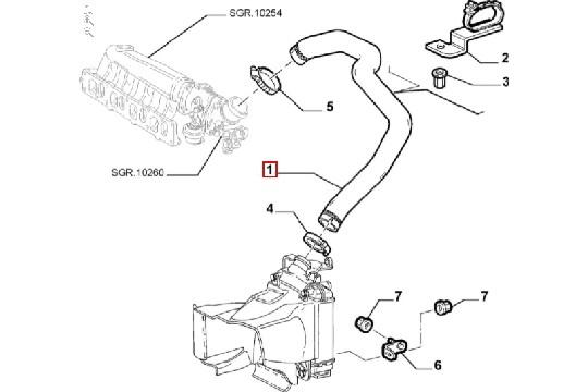 FIAT GROUP - MANCHON FLEXIBLE - 50508081
