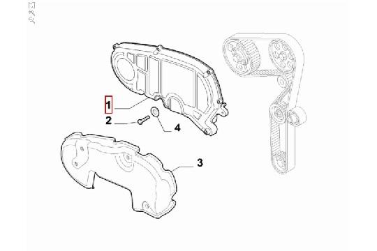 FIAT GROUP - PROTECTION, TIMING COVERS - 55209692