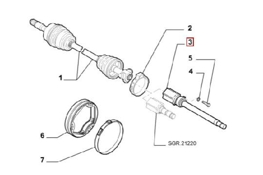 undefined FIAT GROUP - SHAFT - 55213053 