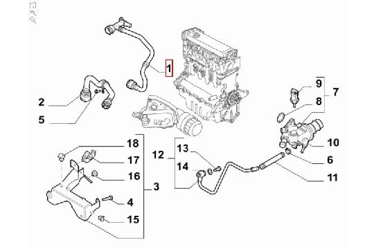 undefined FIAT GROUP - TUYAU FLEXIBLE - 55215136 