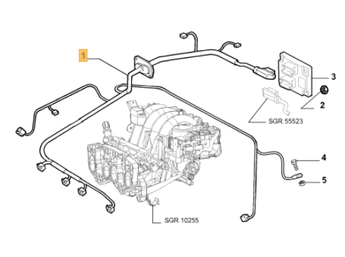 undefined FIAT GROUP - FAISCEAU DE CÂBLAGE - 55228655 