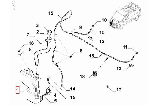 undefined FIAT GROUP - RESERVOIR RUITENSPROEIERVLOEISTOF - 6000618110 
