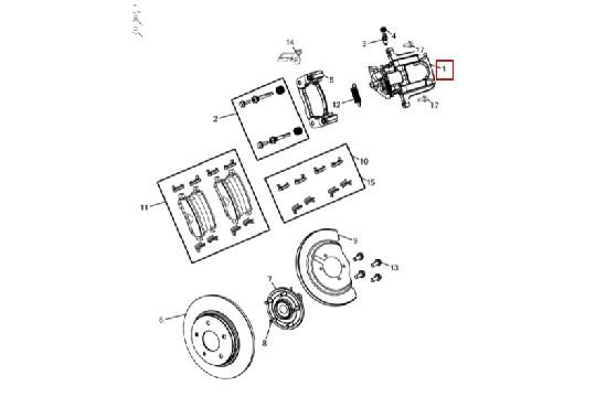 FIAT GROUP - ÉTRIER DE FREIN - K68144207AC