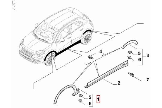 FIAT GROUP - MOULDING - 735759145